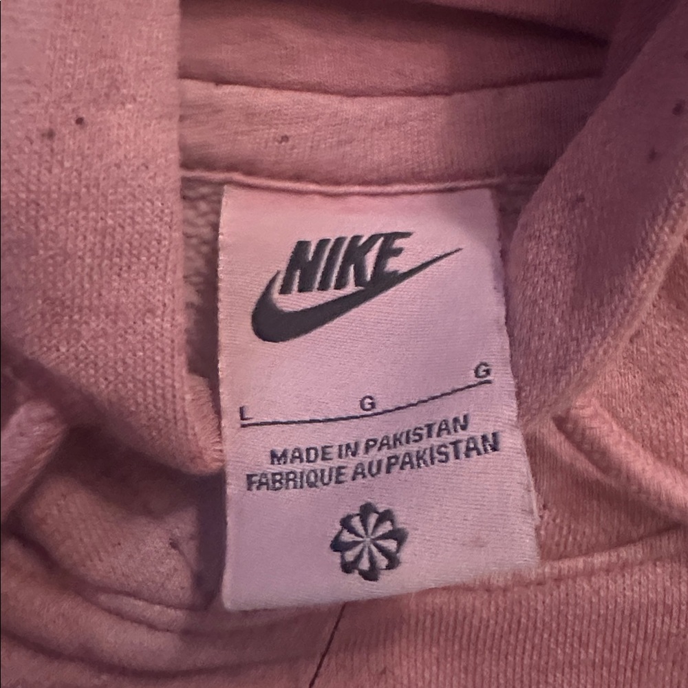 Nike Men's Dusty Pink Hoodie Sweater - Picture 2 of 3